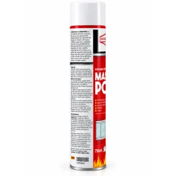 ESPUMA POLIURETANO EXPANS 750ML SPRAY IGNIFUGO MAS