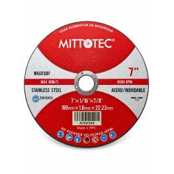 DISCO CORTE AC.INOX 7"...
