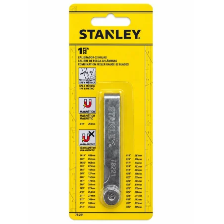 FEELER 32 HOJAS 0.038 - 0.889MM 78221 STANLEY